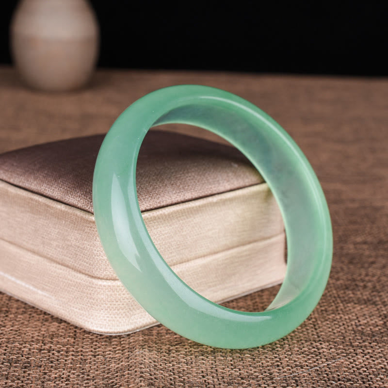 Wear FengShui Natural Jade Luck Healing Prosperity Bangle Bracelet