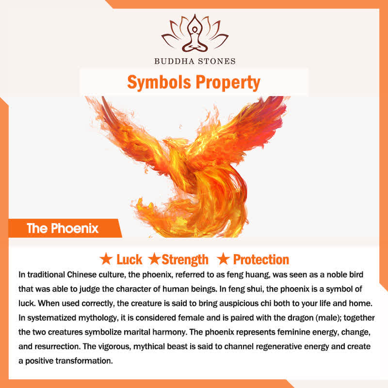 Wear FengShui Phoenix Lotus Flower Luck Protection Necklace Pendant