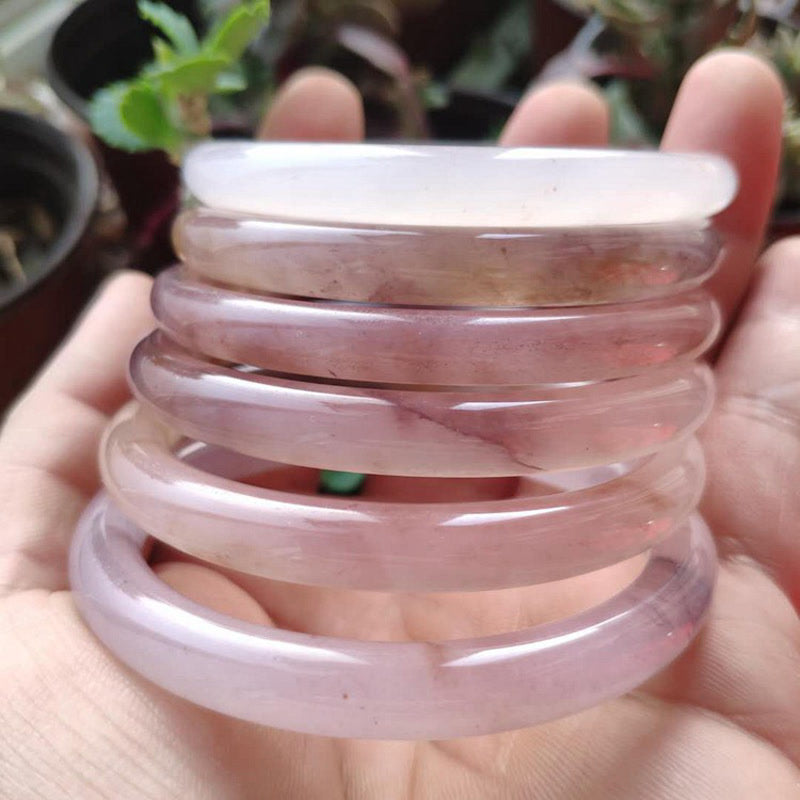 Wear FengShui Purple Jade Happiness Protection Bracelet Bangle
