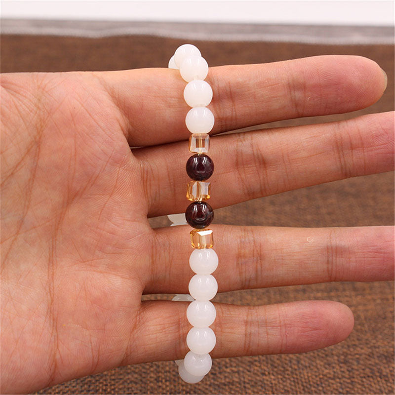 Wear FengShui Natural White Jade Protection Bracelet
