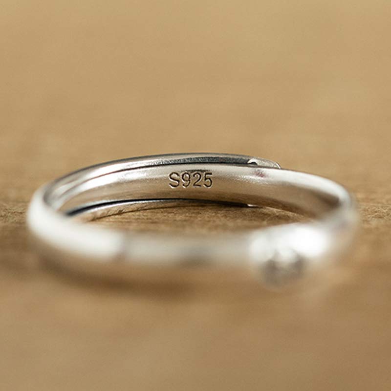 Wear FengShui 925 Sterling Silver Chinese Zodiac Natal Buddha Blessing Couple Ring