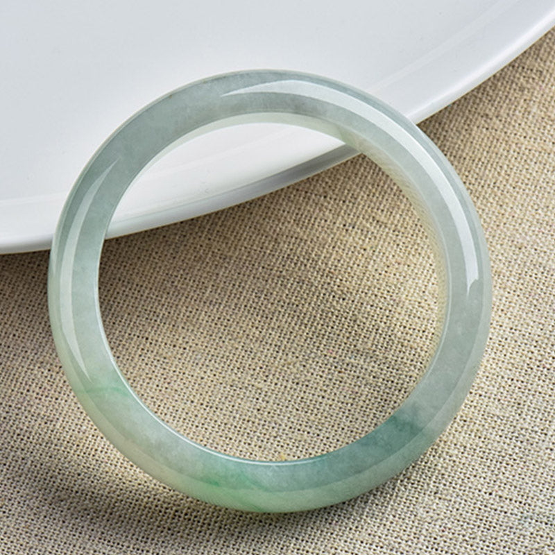 Wear FengShui Natural Jade Luck Healing Prosperity Bangle Bracelet