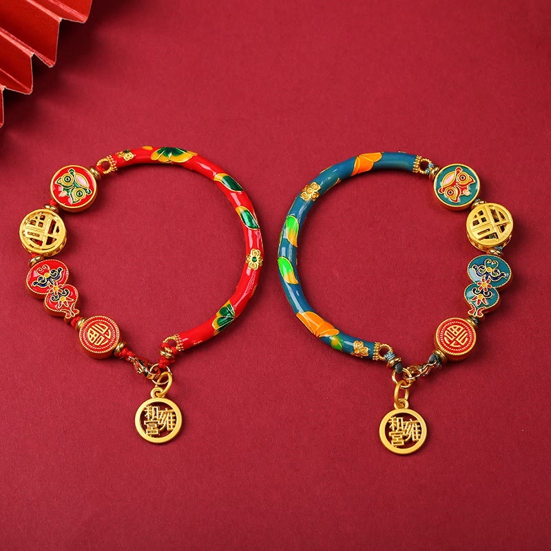 Wear FengShui Tibetan Gourd Fortune Happiness Lion Wealth Luck Bracelet