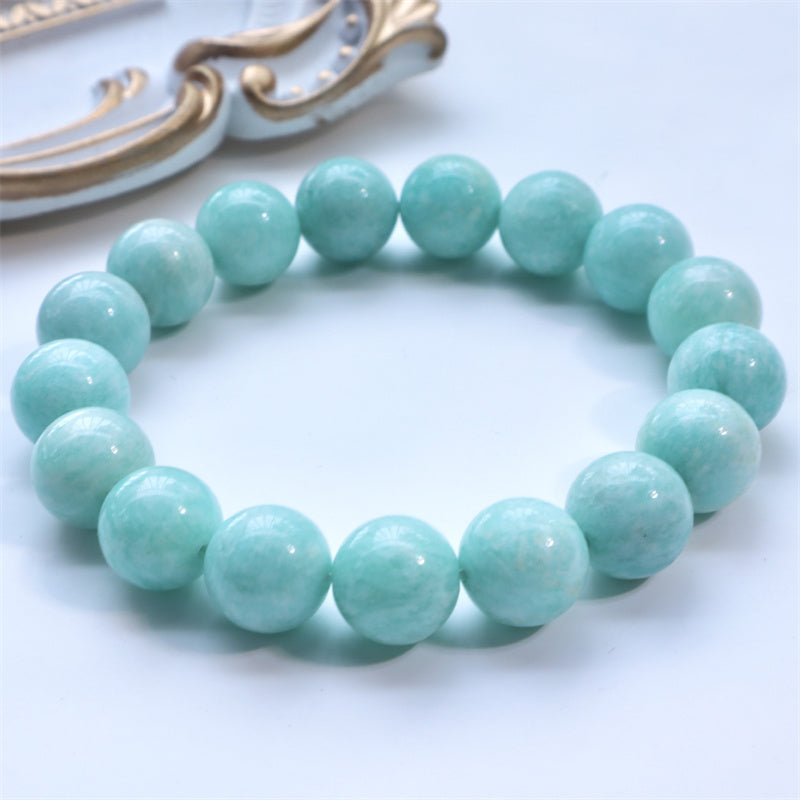 Wear FengShui Natural Amazonite Beads Healing Confidence Bracelet
