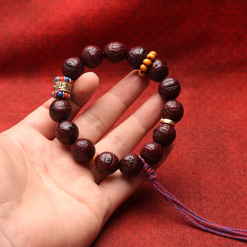 Wear FengShui Bodhi Seed Bead Peace Calm Tassel Bracelet