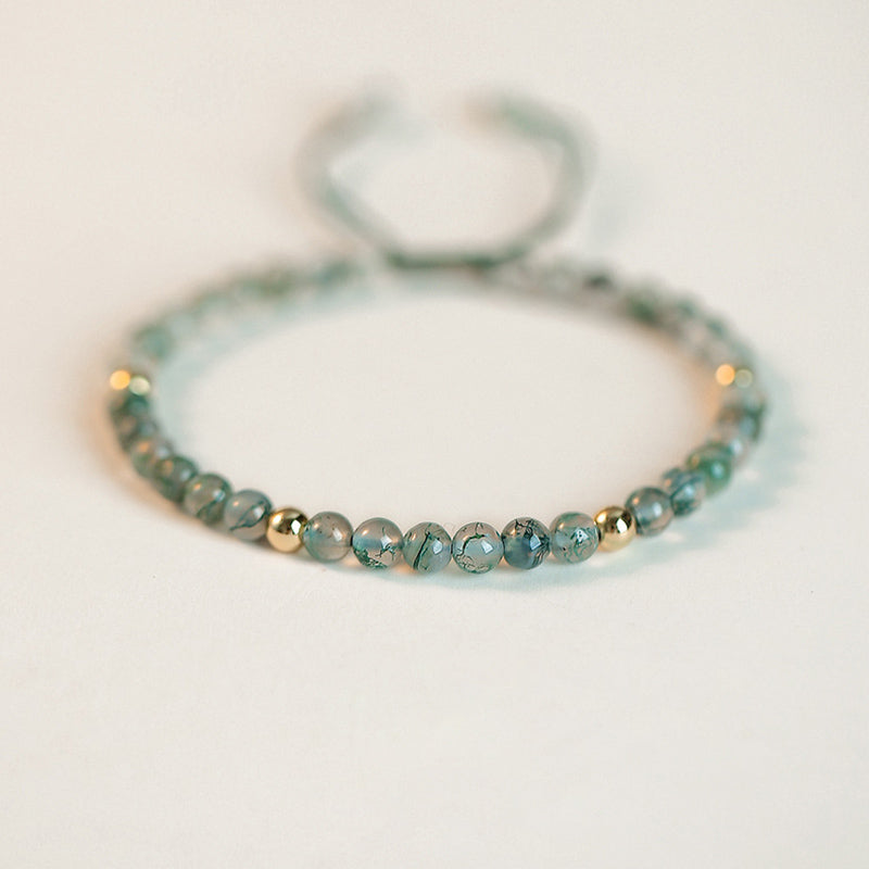 Wear FengShui Moss Agate Lucky Balance Bracelet