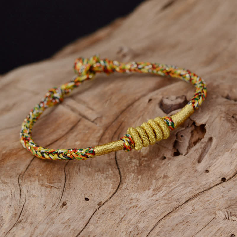Wear FengShui Handmade Colorful King Kong Knot Protection Braid String Bracelet