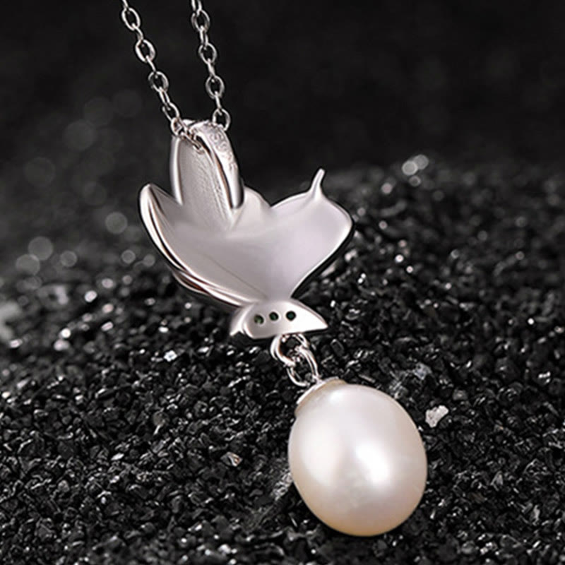 Wear FengShui 925 Sterling Silver Pearl Butterfly Healing Necklace Pendant Earrings Ring