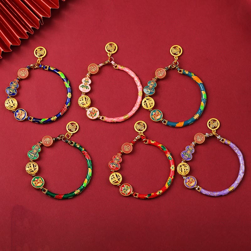 Wear FengShui Tibetan Gourd Fortune Happiness Lion Wealth Luck Bracelet