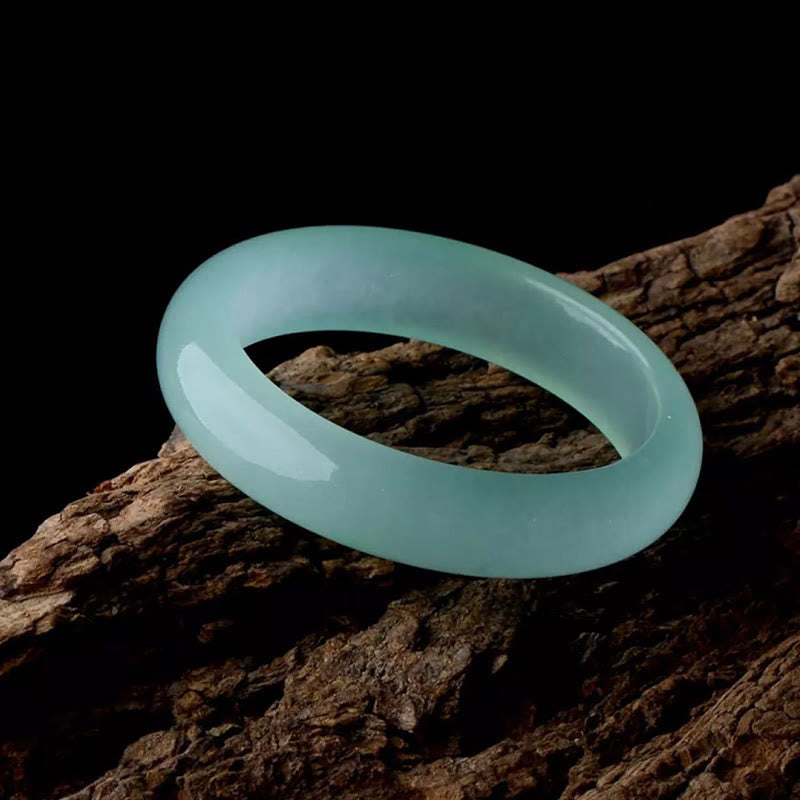 Wear FengShui Natural Jade Luck Healing Prosperity Bangle Bracelet