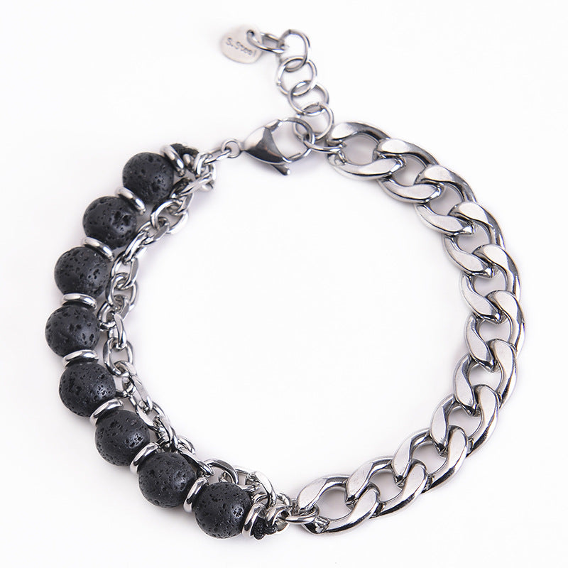 Wear FengShui Tiger Eye Picasso Jasper Frosted Stone Strength Bracelet