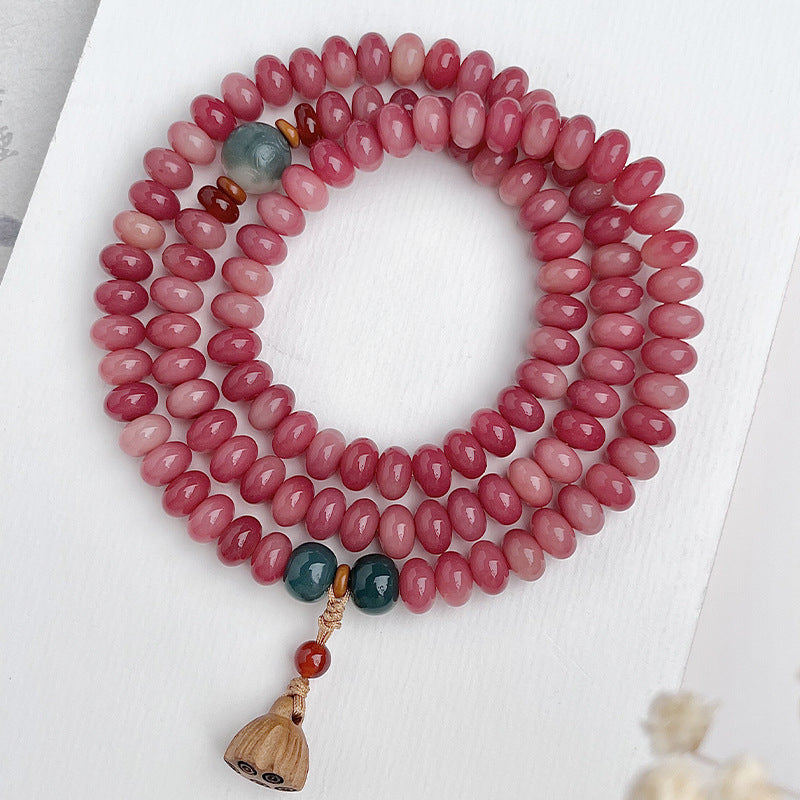 Fresh & Serene 108 Bodhi Mala Bead Bracelet with Boxwood Lotus Pod – Multiple Minimalist Styles Available