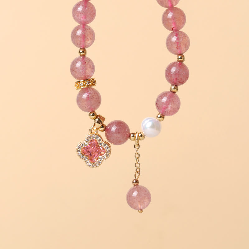 Wear FengShui "Wishing Love and Sweet Blessings" Quartz Bracelet Includes Gift Message Card