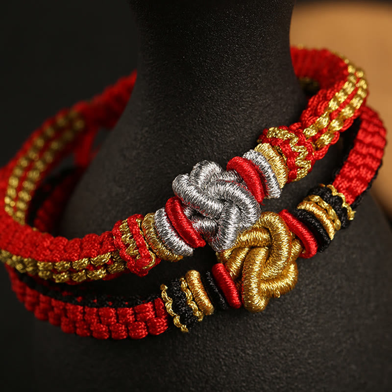 Wear FengShui Colorful Rope True Love Knot Luck Handmade Bracelet