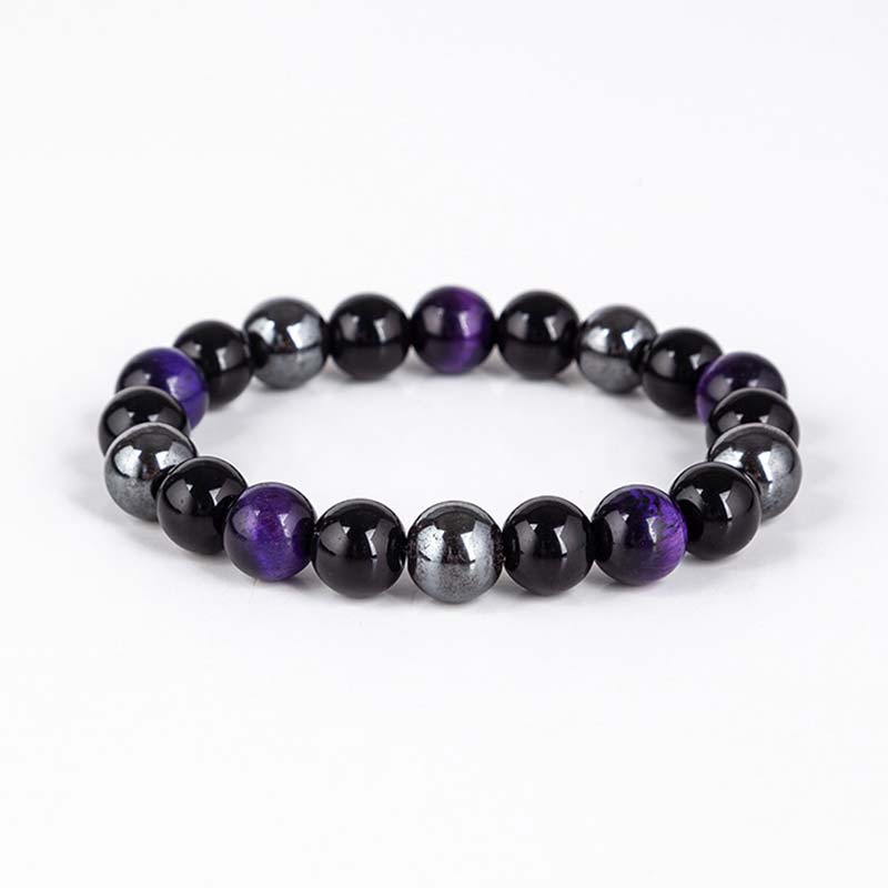 Wear FengShui Tibetan Tiger's Eye Bracelet Necklace Set