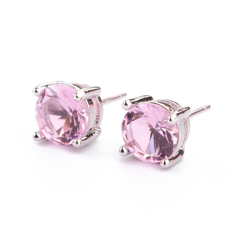 Wear FengShui Natural Various Gemstone Amethyst Love Earrings