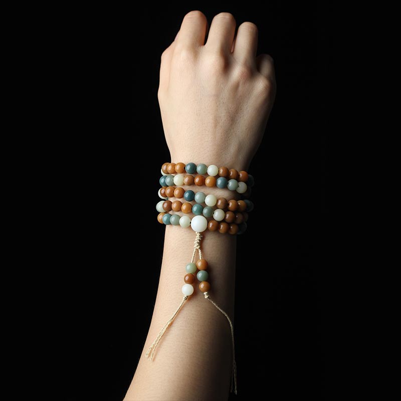 Wear FengShui Bodhi Seed Mala Harmony Wisdom Bracelet