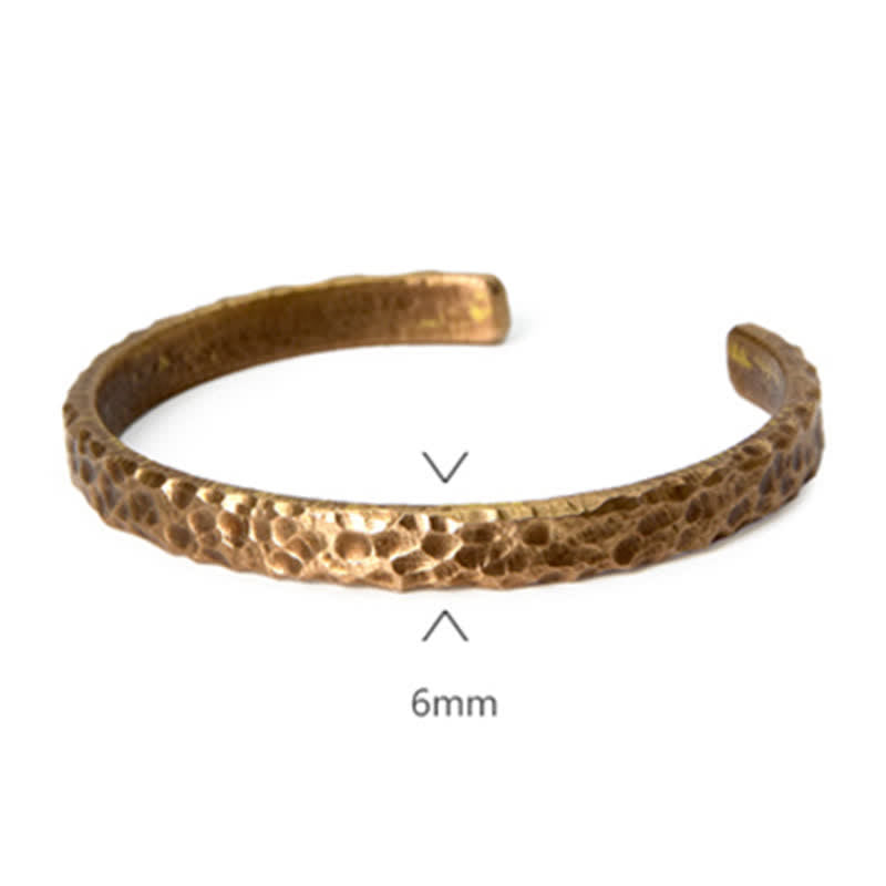 Wear FengShui Simple Design Copper Wealth Cuff Bracelet
