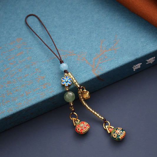 Wear FengShui Gold Swallowing Beast Family Luck Key Chain