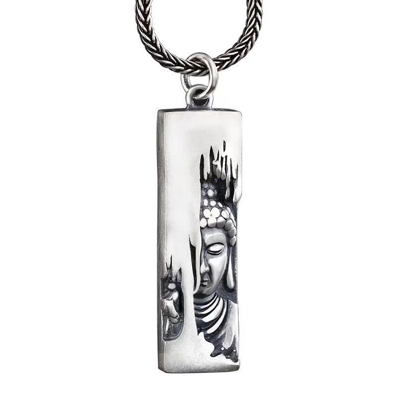 Wear FengShui Tathagata Buddha Strength Protection Amulet Lucky Vintage Style Pendant Necklace