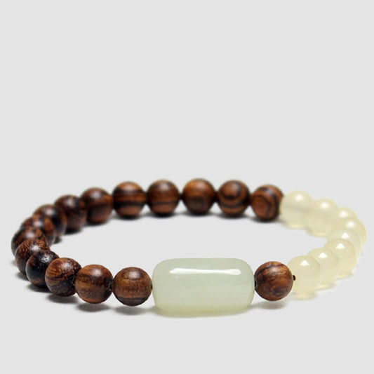 Wear FengShui  Jade Sandalwood Luck Abundance Bracelet