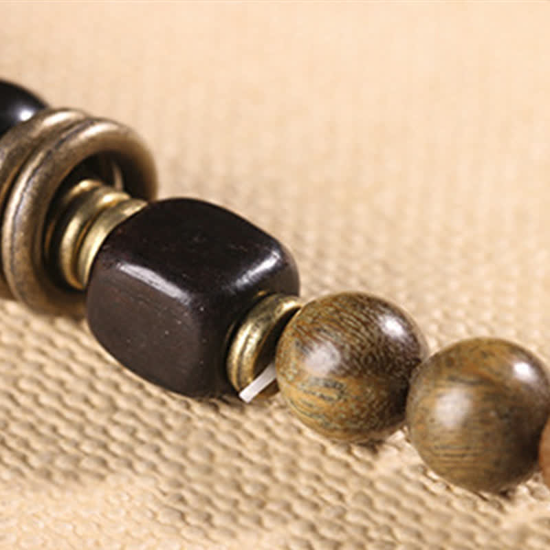 Wear FengShui Tibetan Green Sandalwood Crystal Soothing Peace Bracelet