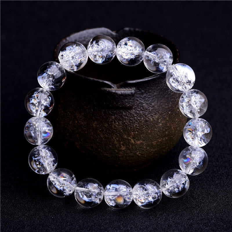 Wear FengShui Natural White Crystal Protection Healing Bracelet