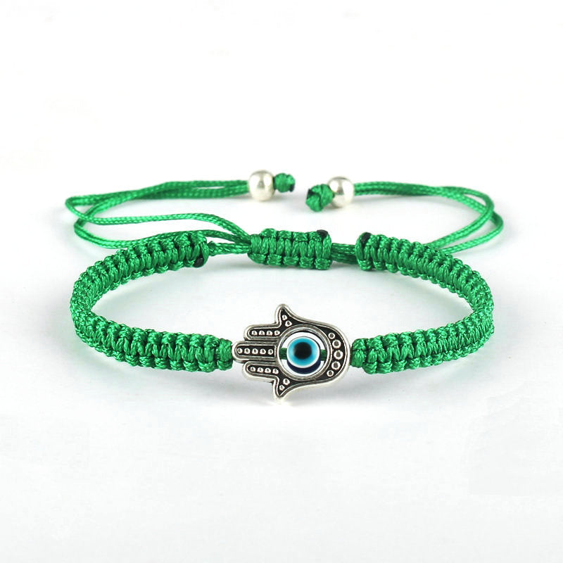 Wear FengShui Handmade Hamsa Symbol Protection Luck String Bracelet