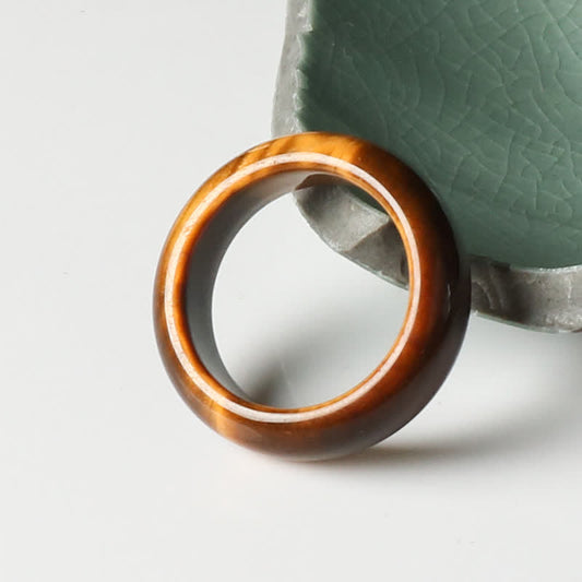 Wear FengShui Tiger Eye Stone Strength Protection Ring