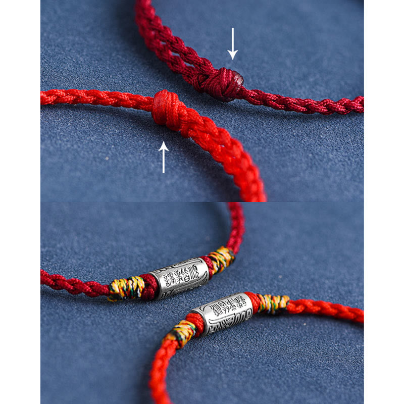 Wear FengShui Handcrafted 925 Sterling Silver Everything Goes Well Design Protection Strength Bracelet Anklet