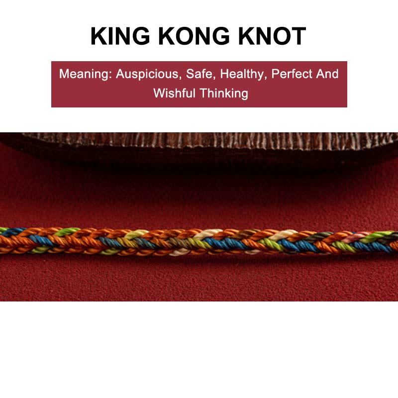 Wear FengShui "May you be healthy and happy" Lucky Multicolored Bracelet Includes Gift Message Card