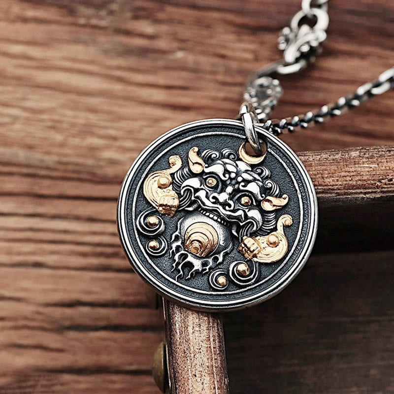 Wear FengShui Tibetan Kirtimukha Amulet Healing Necklace Pendant