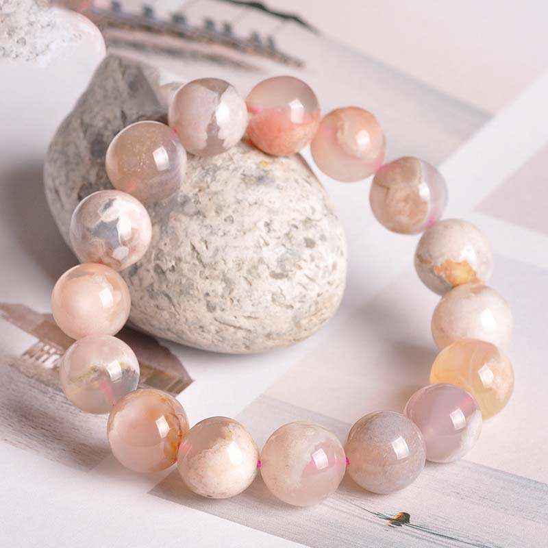 Wear FengShui Sakura Agate Peace Blessing Bracelet