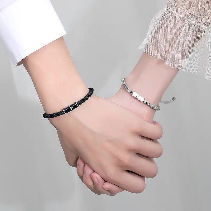 Wear FengShui Bamboo Pattern Healing Couple Rope Bracelet