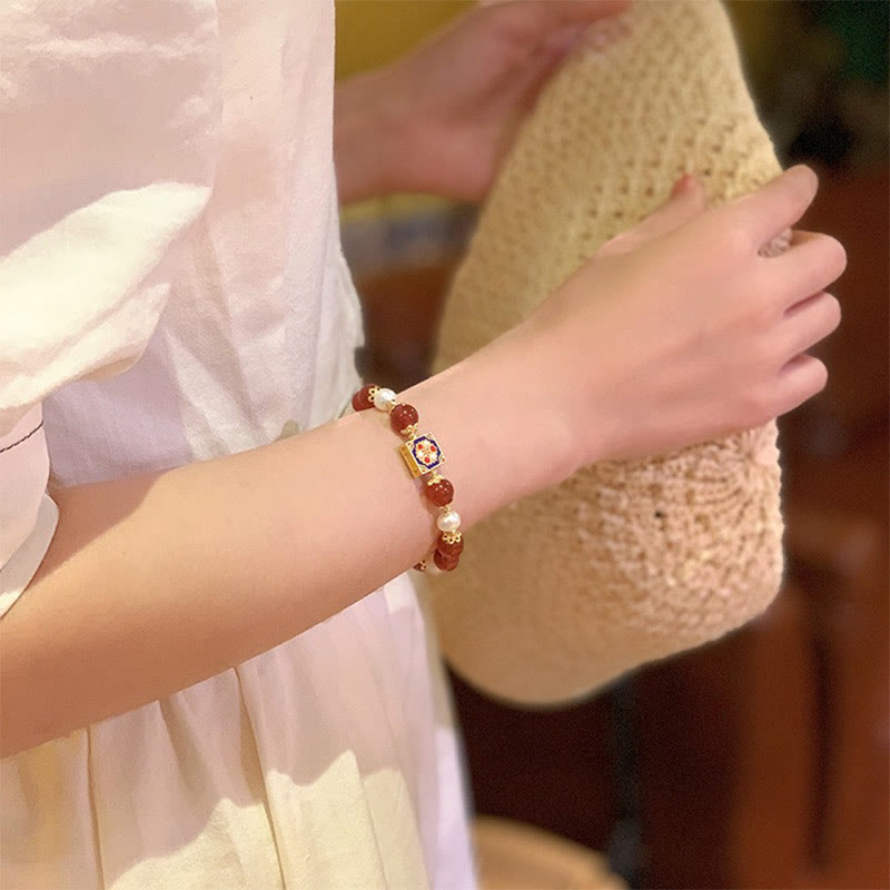 Wear FengShui Red Agate Pearl Confidence Self-acceptance Bracelet