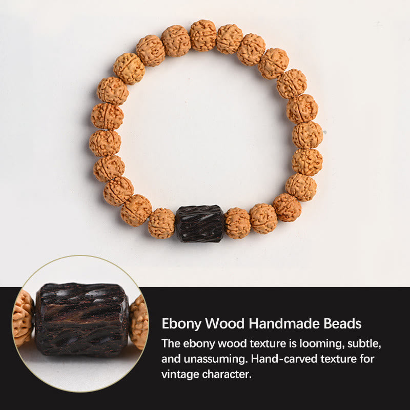 Wear FengShui Tibet Rudraksha Bodhi Seed Wealth Auspiciousness Bracelet
