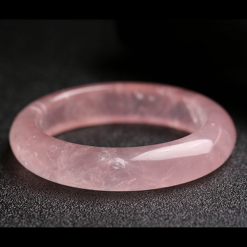 Wear FengShui  Natural Rose Quartz Love Caring Bracelet Bangle