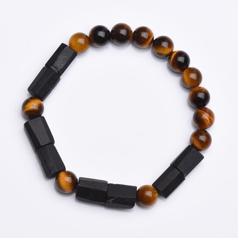 Wear FengShui "May Confidence Guide Your Way" Black Tourmaline Bracelet Includes Gift Message Card