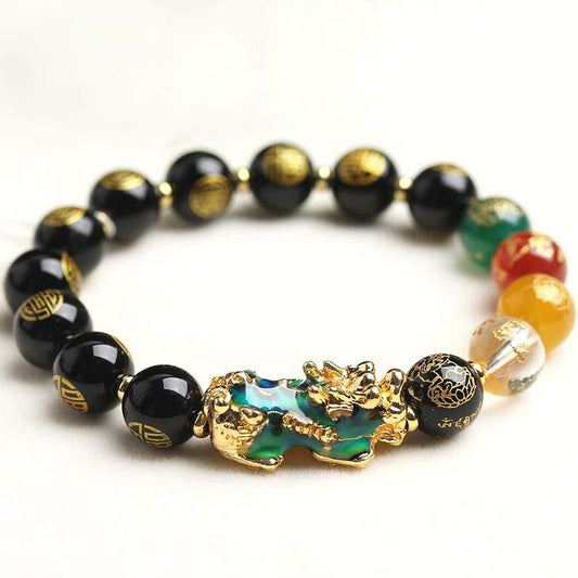 Buddha3bodhi Color-Changing Pixiu Obsidian Luck Bracelet