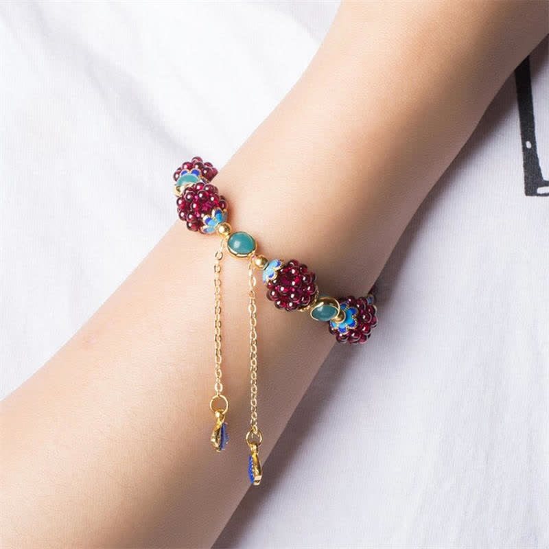 Wear FengShui Tibetan Garnet Calm Bracelet