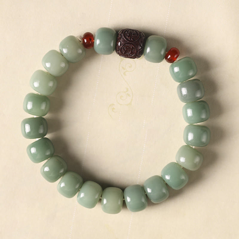 Wear FengShui Bodhi Seed Auspicious Cloud Fu Character Bead Peace Bracelet