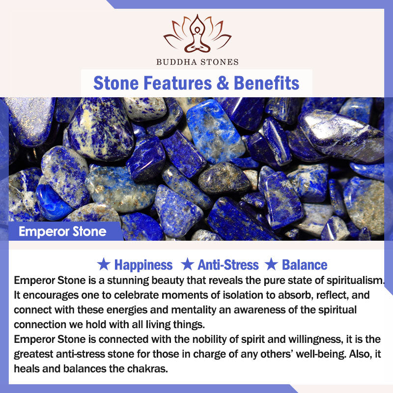 Wear FengShui Emperor Stone Crystal Happiness Earrings