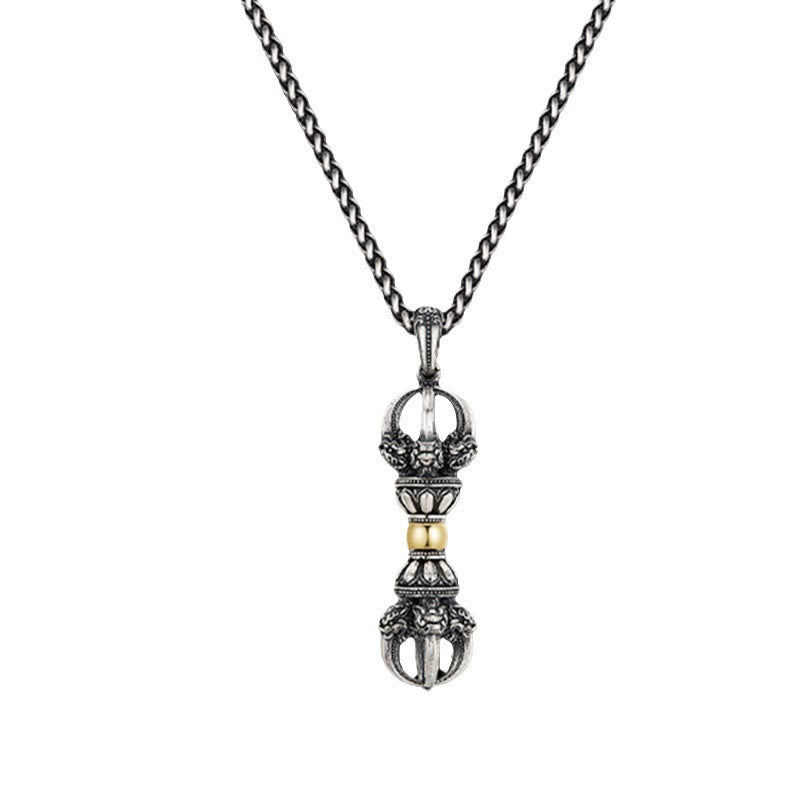 Wear FengShui Tibetan Dorje Vajra Design Wealth Necklace Pendant