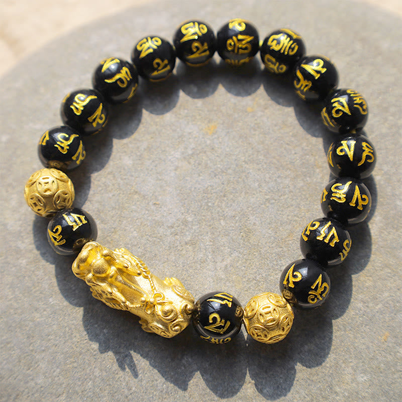 Wear FengShui FengShui PiXiu Obsidian Wealth Bracelet