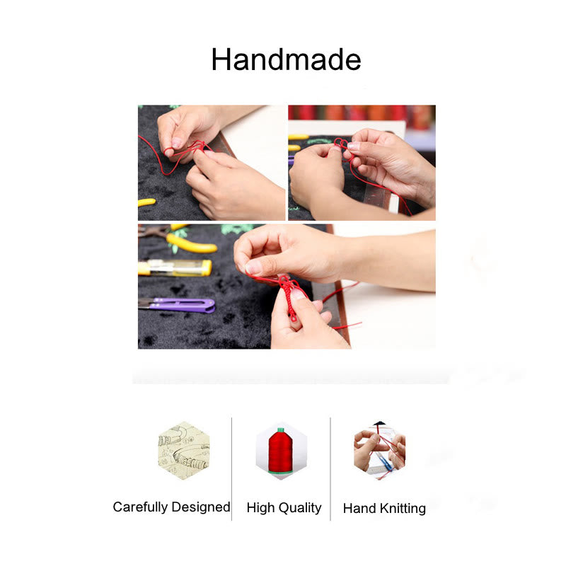 Wear FengShui Tibetan Handmade Multicolored Thread King Kong Knot Strength Braid String Bracelet