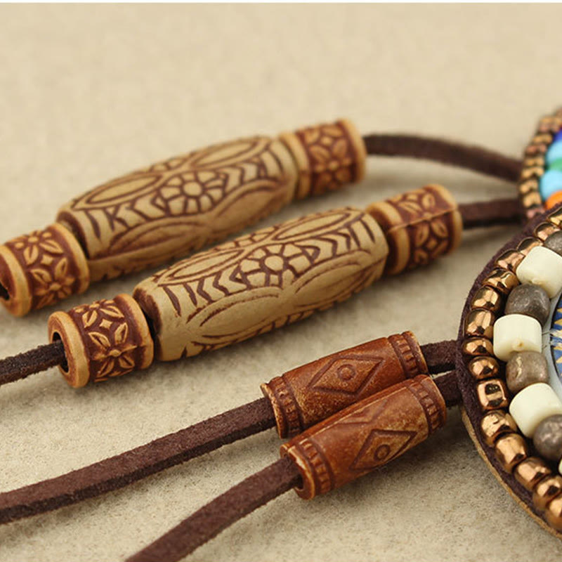 Wear FengShui Mandala Pattern Beads Creativity Necklace Pendant