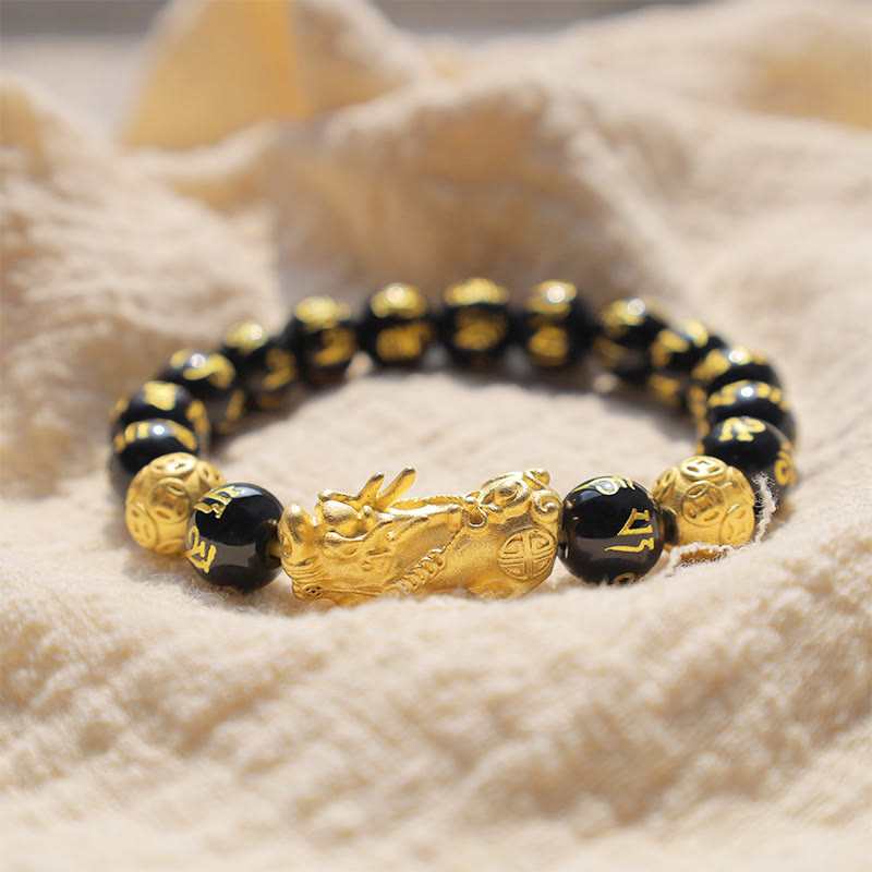 Wear FengShui FengShui PiXiu Obsidian Wealth Bracelet