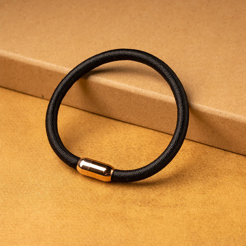 Wear FengShui Tibetan Handmade King Kong Knot Protection Magnetic Buckle Braided Bracelet
