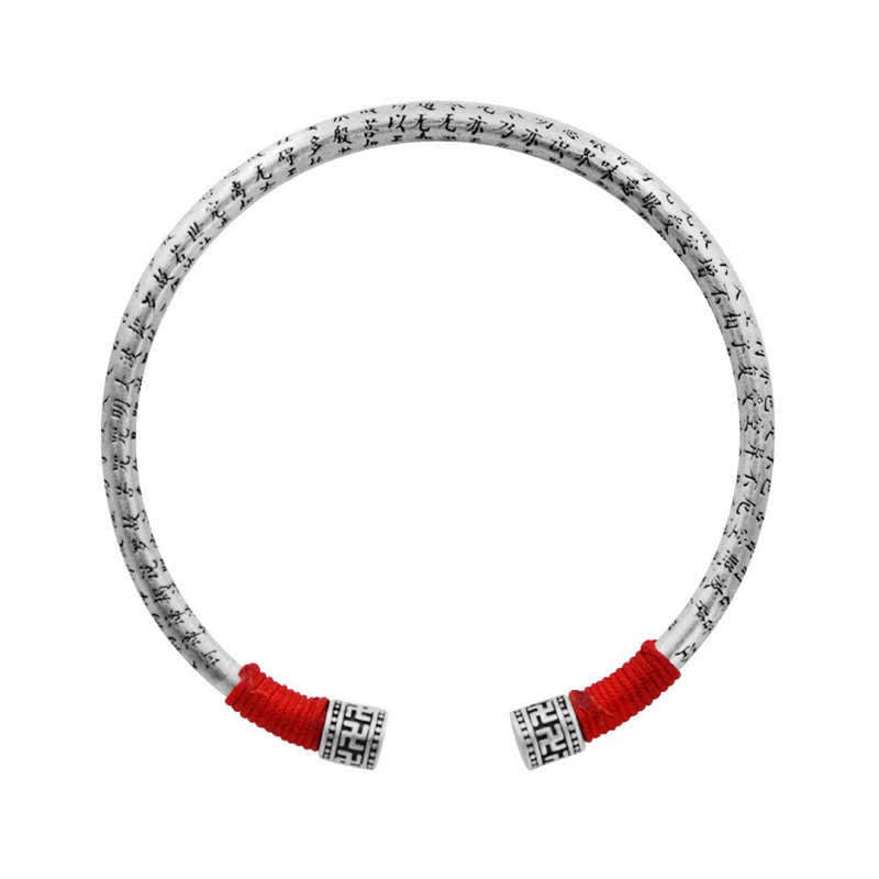 Wear FengShui Tibet Om Mani Padme Hum Luck Red String Bracelet Bangle