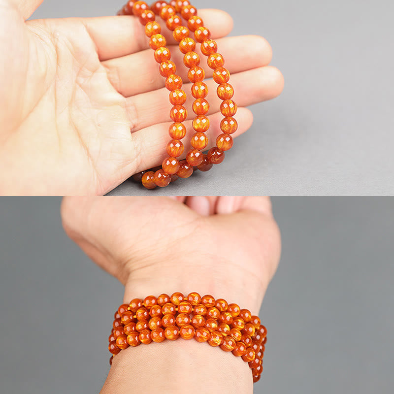 Wear FengShui Golden Sea Willow Success Positive Bracelet Mala